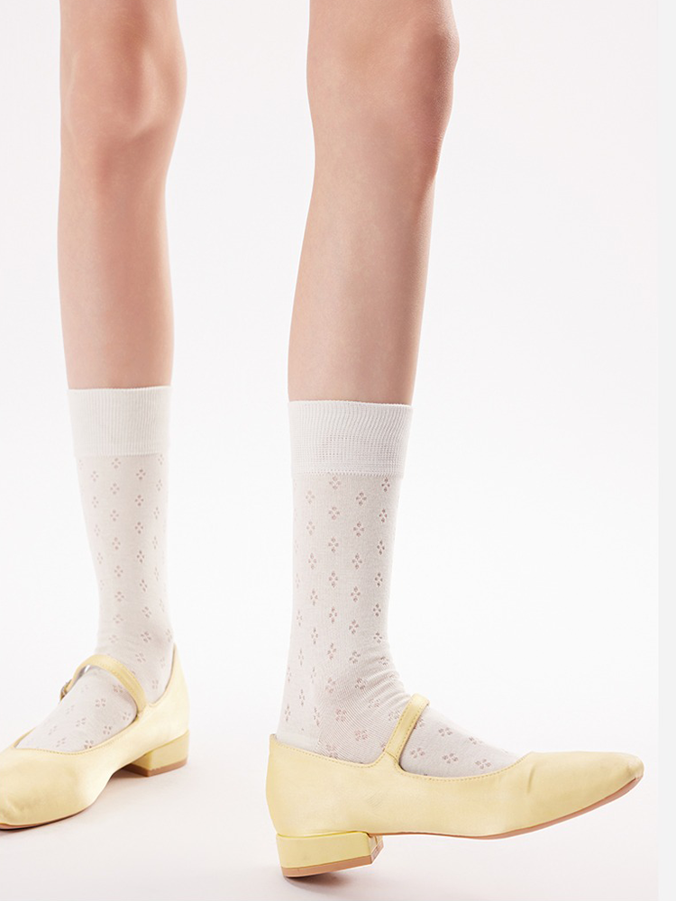 Mesh Bubble Crew Socks