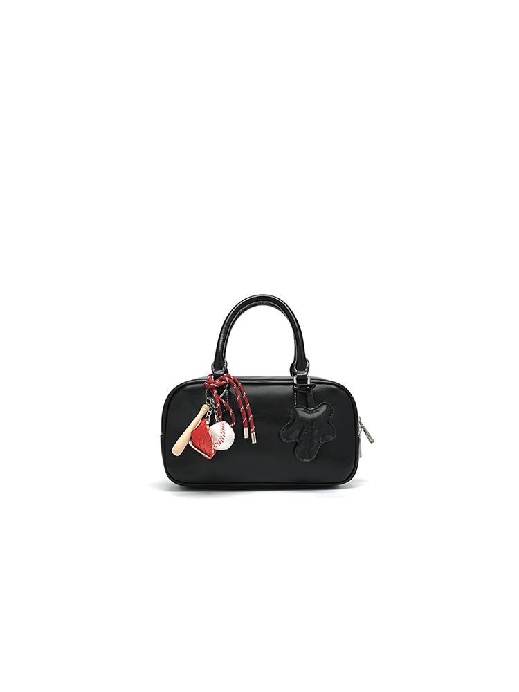 Small Leather Boston Bag