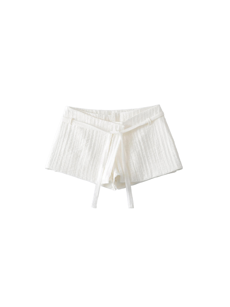 Vintage Low Waist Tweed Mini Skort