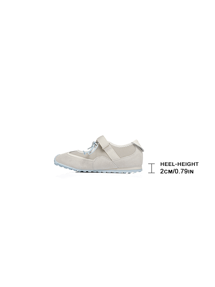 Leather Velcro Mary Jane Sneakers