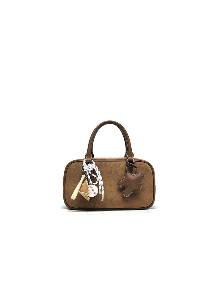 Small Leather Boston Bag