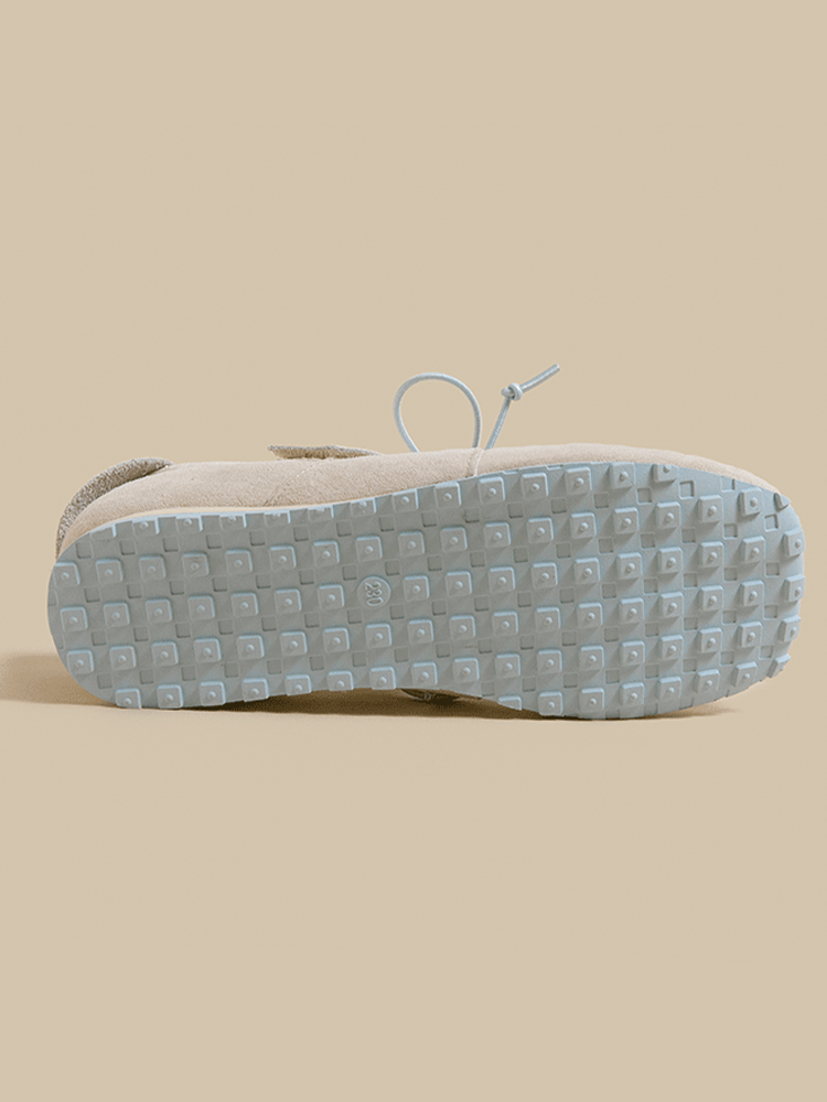 Leather Velcro Mary Jane Sneakers