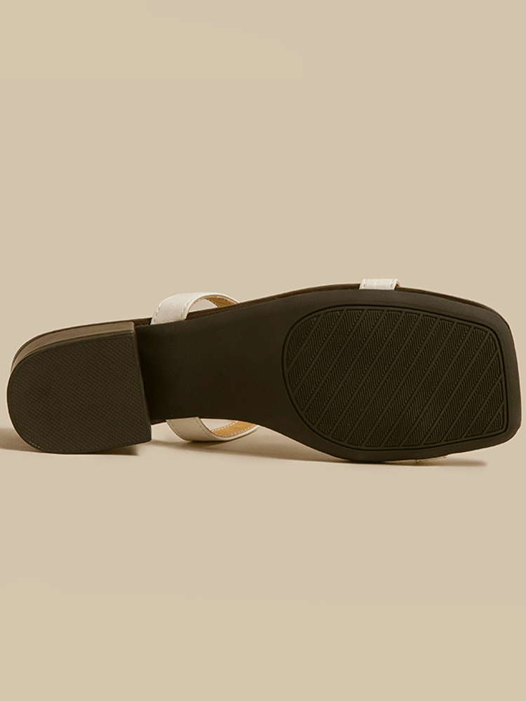 Lambskin Strappy Flat Sandals