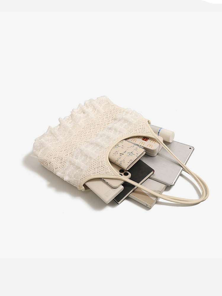 Lace Tote Shoulder Bag