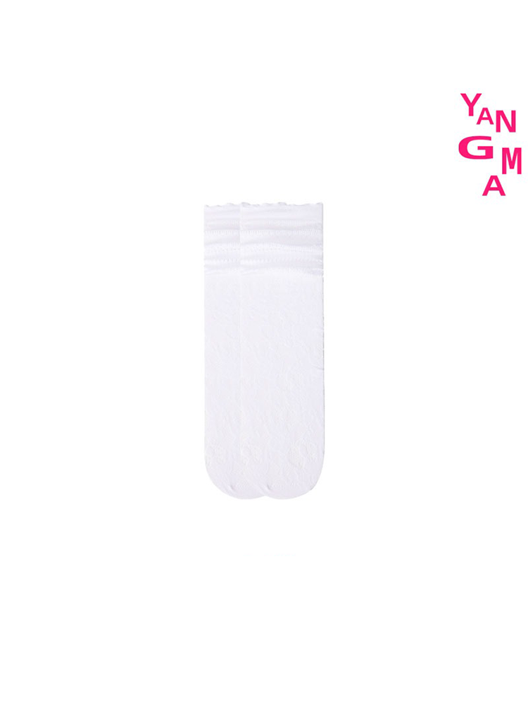 French Lace Knee High Stocking for Women Fishnet Mesh Socks - Yangma